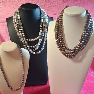 Lot Of Genuine Colored Pearls